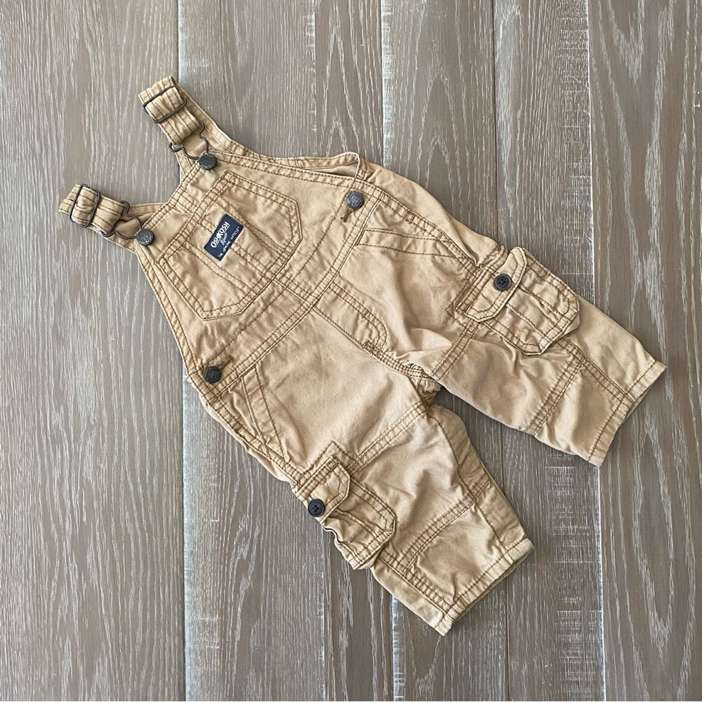 OshKosh Lightweight Khaki Overalls
